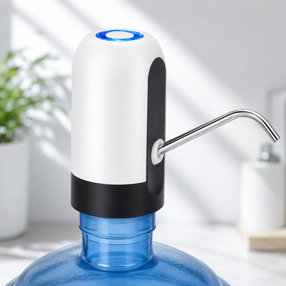 AquaFlow USB Rechargeable Automatic Water Dispenser Pump for 20L Water Bottles (1 Pc)