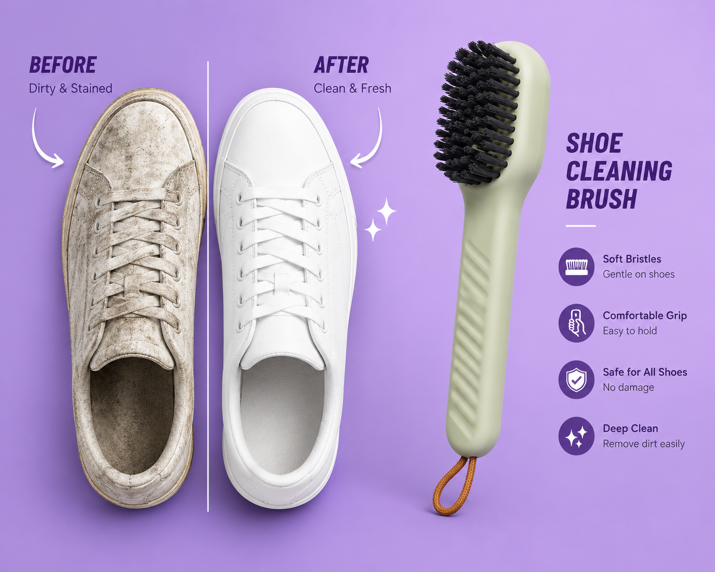 4-in-1 Shoe Cleaning Brush