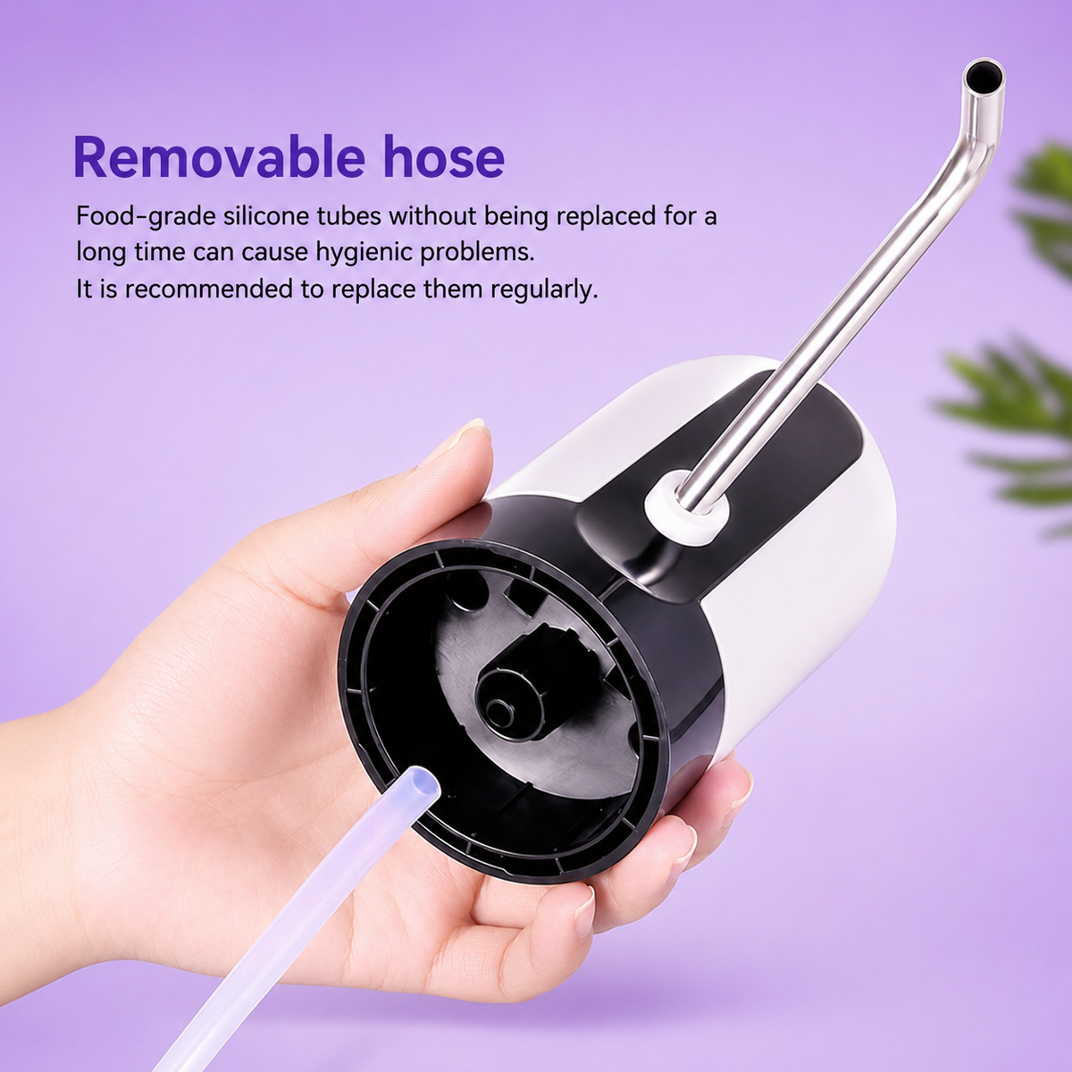 AquaFlow USB Rechargeable Automatic Water Dispenser Pump for 20L Water Bottles (1 Pc)