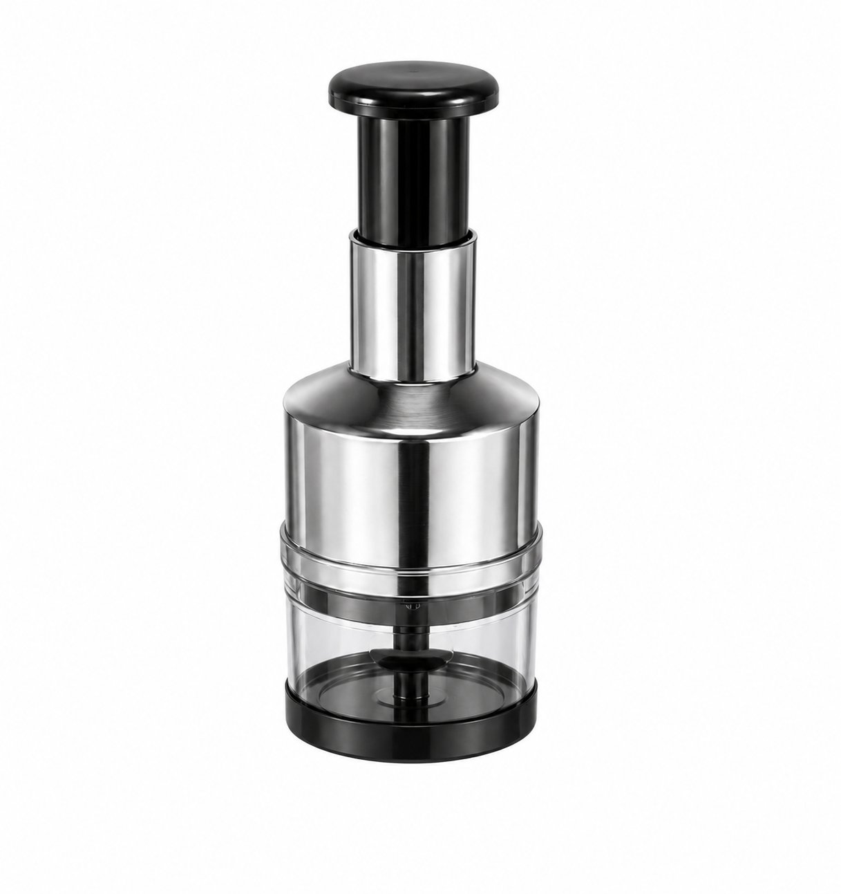 QuickChef Pro Stainless Steel Push Chopper - Cut Veggies in 5 Seconds