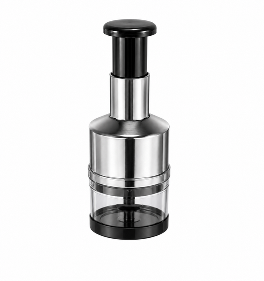 QuickChef Pro Stainless Steel Push Chopper - Cut Veggies in 5 Seconds
