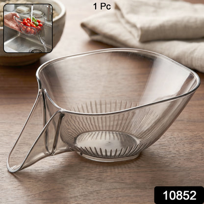 Fruit  Vegetable Washing Strainer Basket For Kitchen Sink Drain Basket With Funnel (1 Pc)
